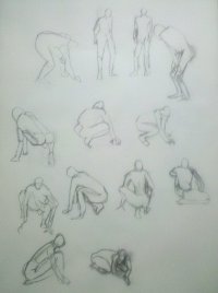 Nude drawing studies