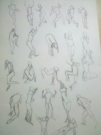 Nude drawing studies