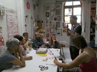 Andreas Reichel in seinem Atelier in Alfter