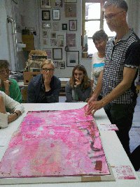 Andreas Reichel in seinem Atelier in Alfter