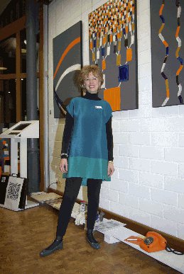 Charlotte Esch bei der Eröffnung der Kunstpunkte.