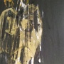 Frau in Gold<br />Kupferdruckfarbe auf Papier<br />2012<br />105 x 70 cm